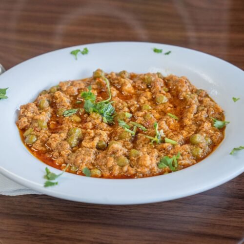 Mutter Dum Qeema - Chicken